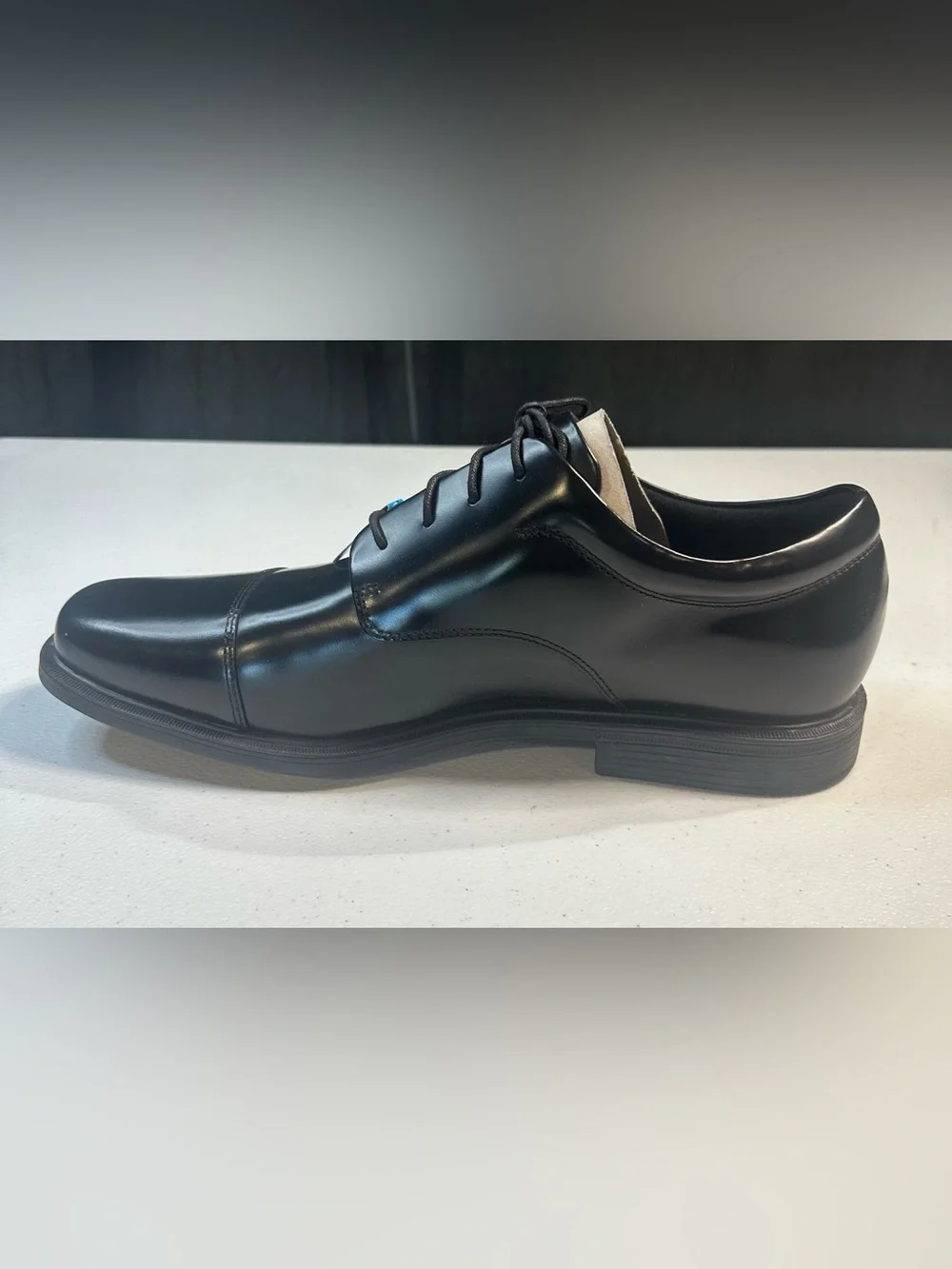 Rockport Ellingwood K71016 Mens Black Wide Leather Oxfords Cap Toe  size 13 copy